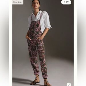 Anthropologie Pilcro Printed Painters Overalls